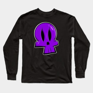 Purple Skull Long Sleeve T-Shirt